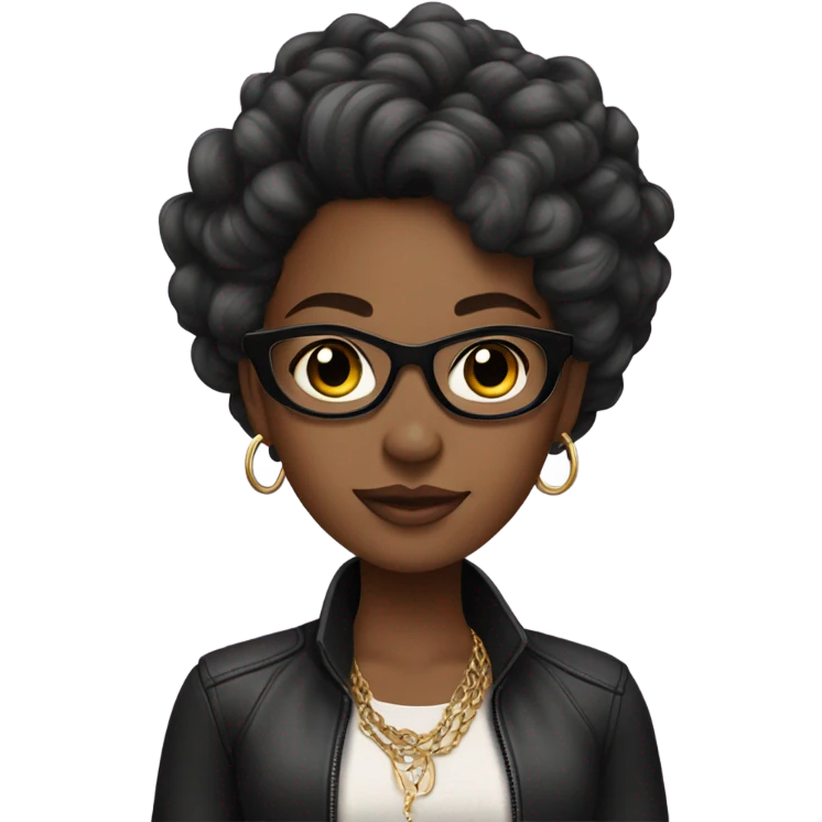 Black girl baddie emoji