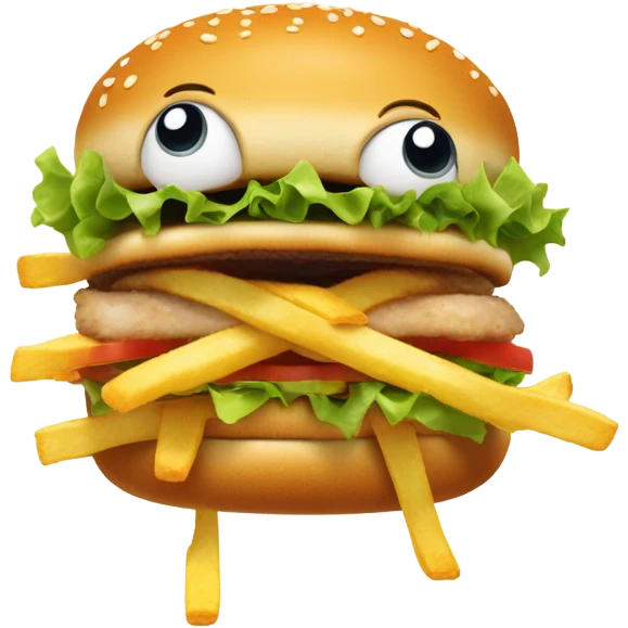 Fish eating McDonald’s  emoji