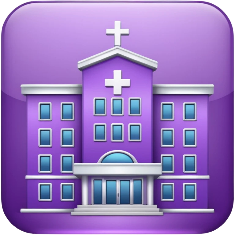 glitter purple hospital emoji
