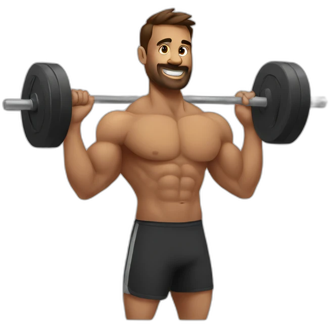 Man practicing CrossFit emoji