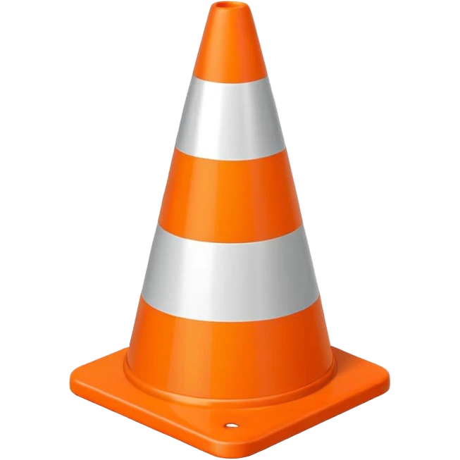 Warning Cone emoji