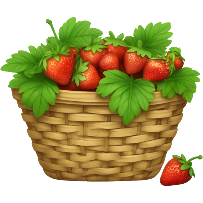 Strawberry basket emoji