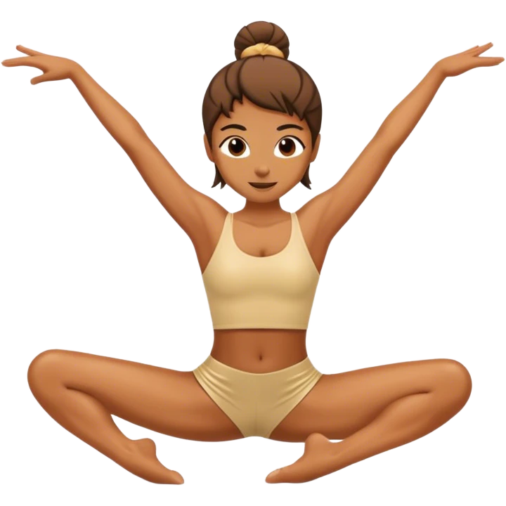 A person doing the splits emoji