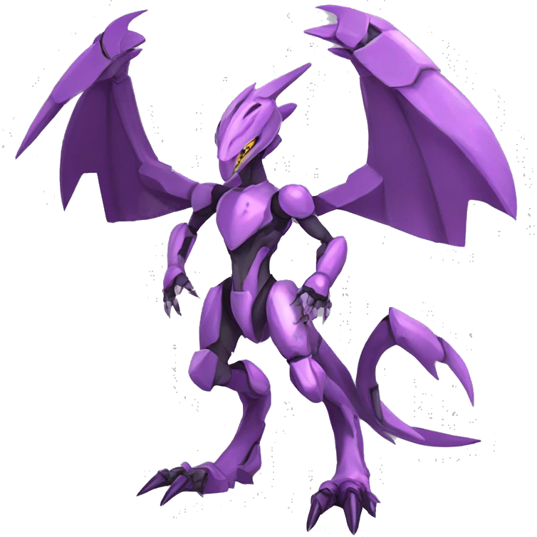  Cool Edgy Godly Futuristic Digimon-Fakemon-Genesect-Reptile full body emoji