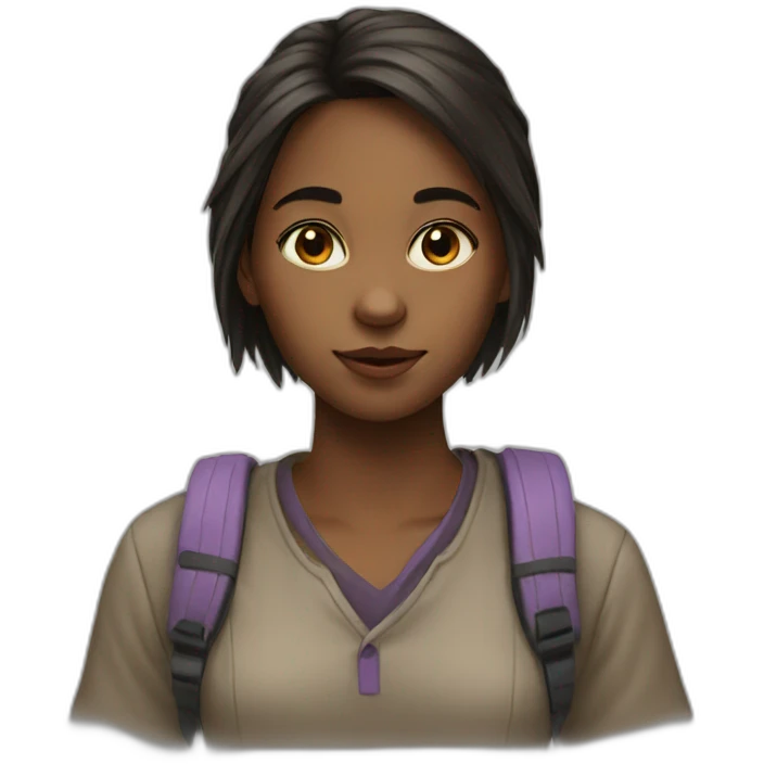 Girl study emoji