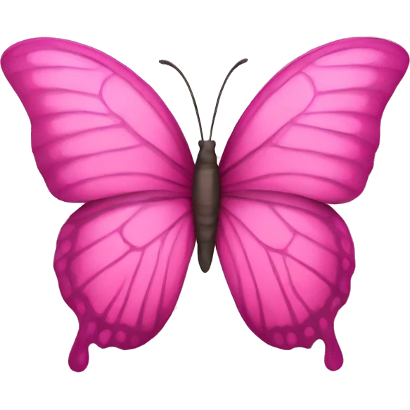 Pink butterfly  emoji