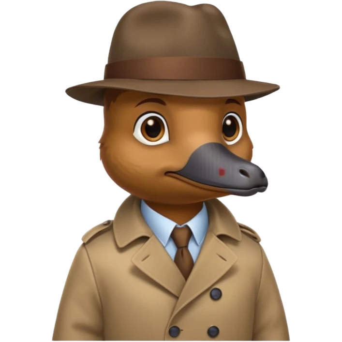 platypus detectiv emoji