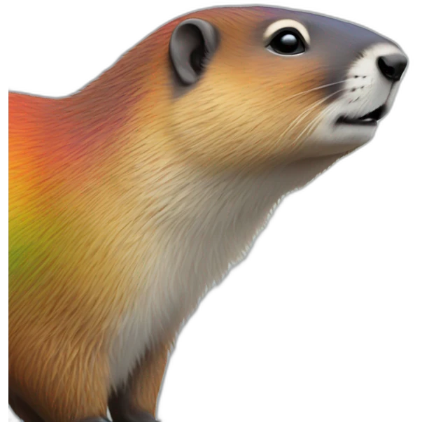 rainbow marmot emoji