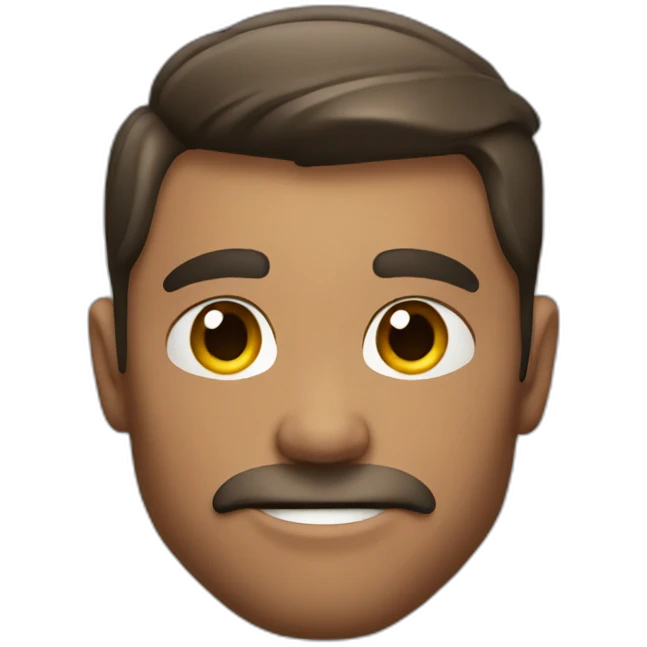 Emoji muscled man flirting emoji