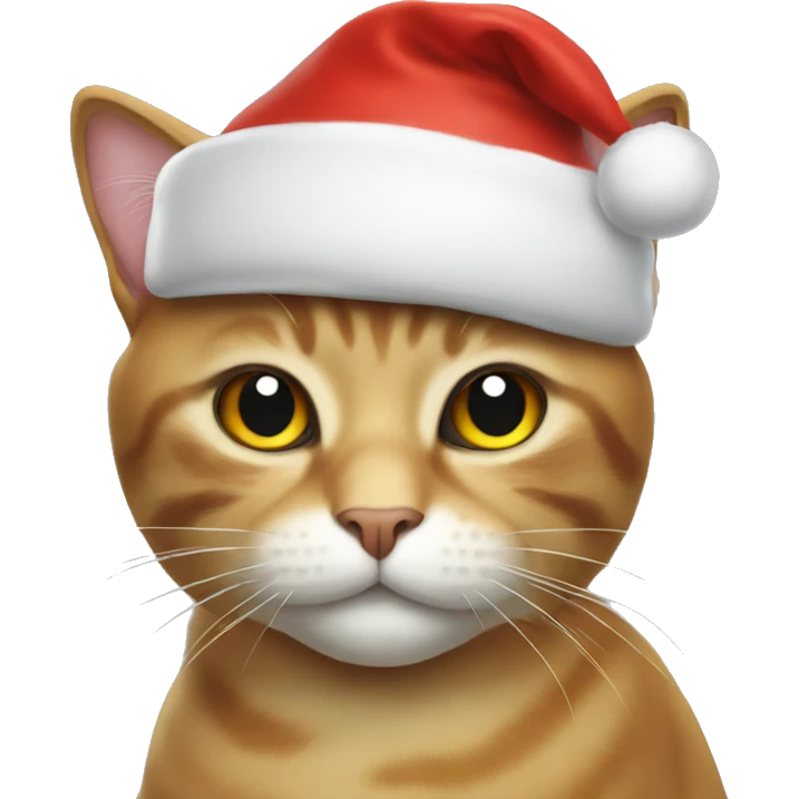cat with a santa hat emoji
