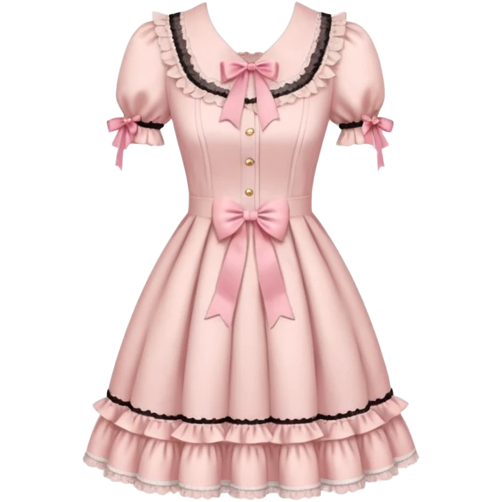 pastel pink Lolita dress emoji