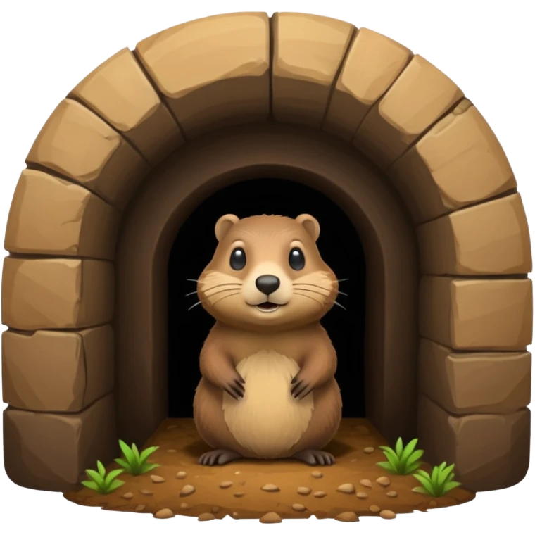 groundhog burrow emoji