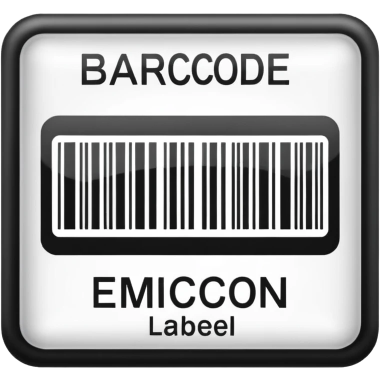 Barcode label emoji