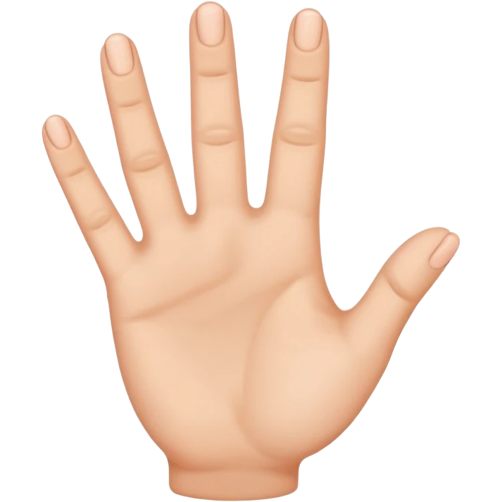 No put the THUMB away keep only 4 fingers  emoji