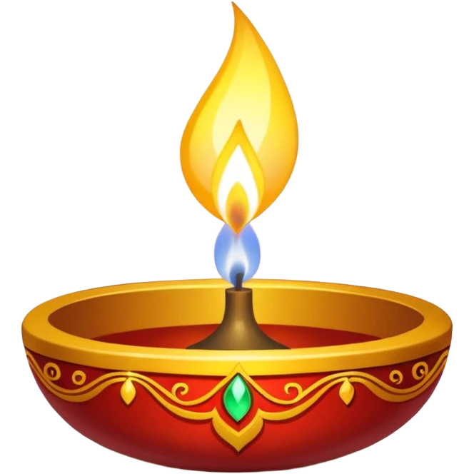 White shiny diwali vibe emoji
