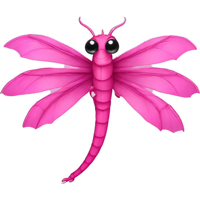 Pink dragonfy emoji
