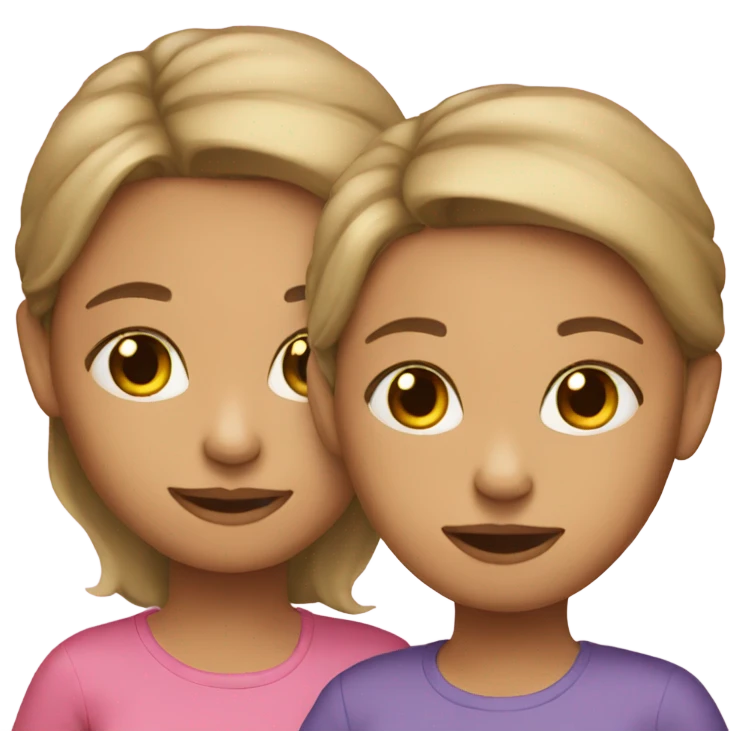 Mother twin girl emoji