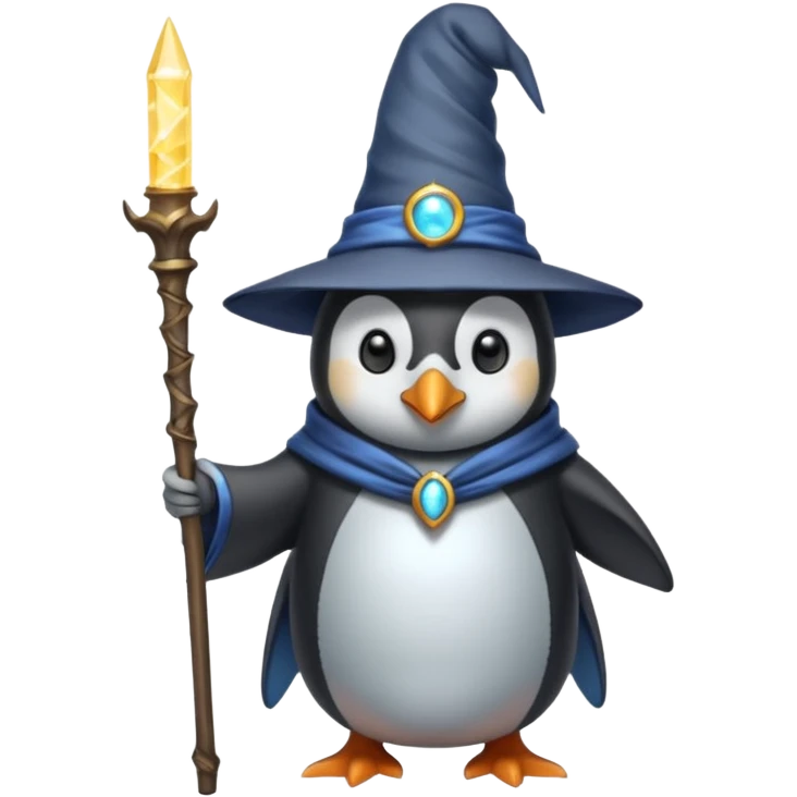 Penguin Wizard emoji