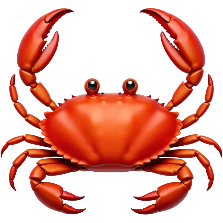 Cinematic Comical Red Crab Portrait Emoji, Head tilted dramatically with an exaggeratedly amused expression, featuring a vibrant, angular carapace with bold, expressive pincers and wide, comically animated eyes full of playful disbelief, Simplified yet hilariously expressive features, highly detailed, glowing with a slightly sassy oceanic glow, high shine, dramatic yet playful, stylized with an air of quirky coastal mischief, soft glowing outline, capturing the essence of a meme-worthy red crab that looks ready to pinch its way into viral fame! emoji