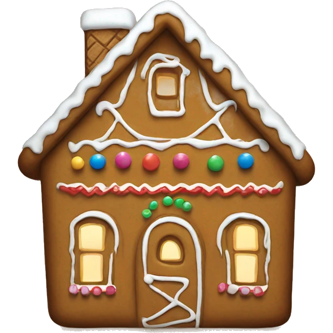 Gingerbread house emoji