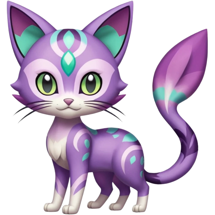 Meloetta-Purrloin-Delcatty-Pokémon-Fakémon-fusion-hybrid-creature emoji