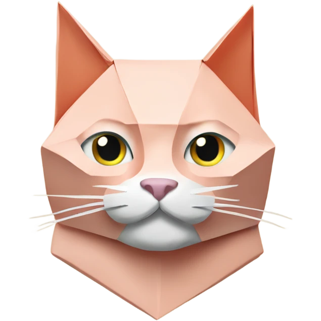 cat origami saumon emoji
