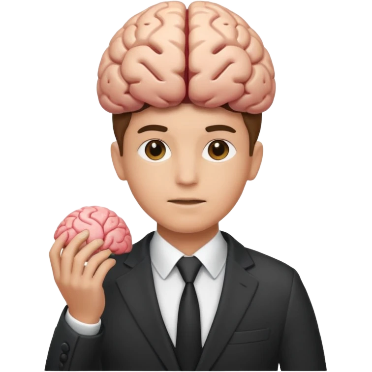 brain with apparel knowledge emoji
