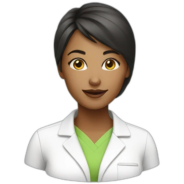 Skincare chemist female emoji