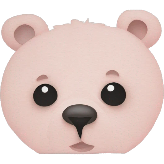 bear in soft pink rug emoji