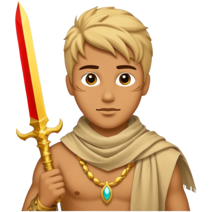 Desert Prince – sand scarf + gold dagger,Golden Princes. emoji