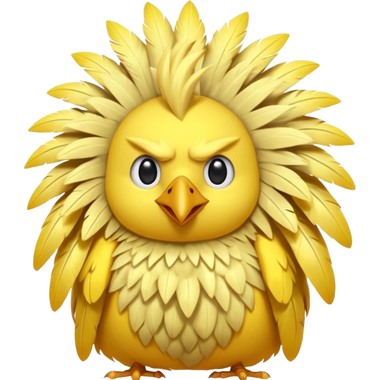 Zapdos yellow bird cute emoji