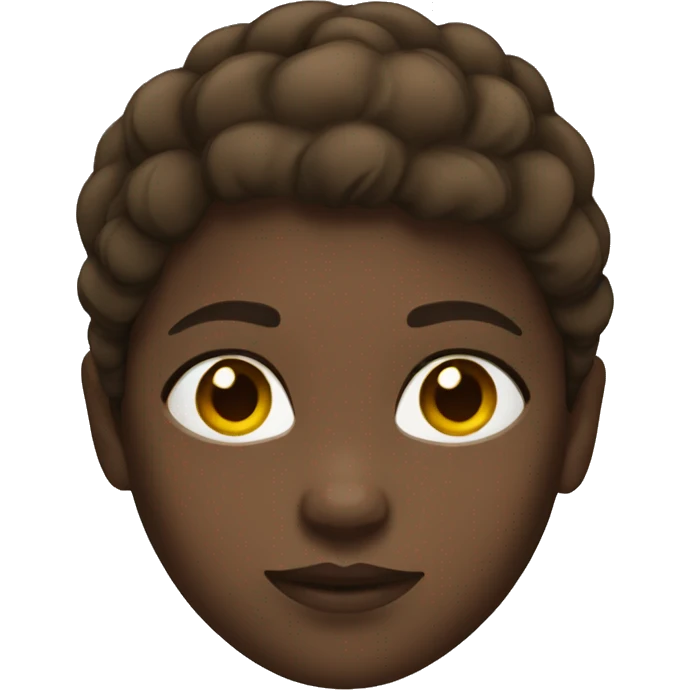 Strong girl with brown hair and white skin  emoji