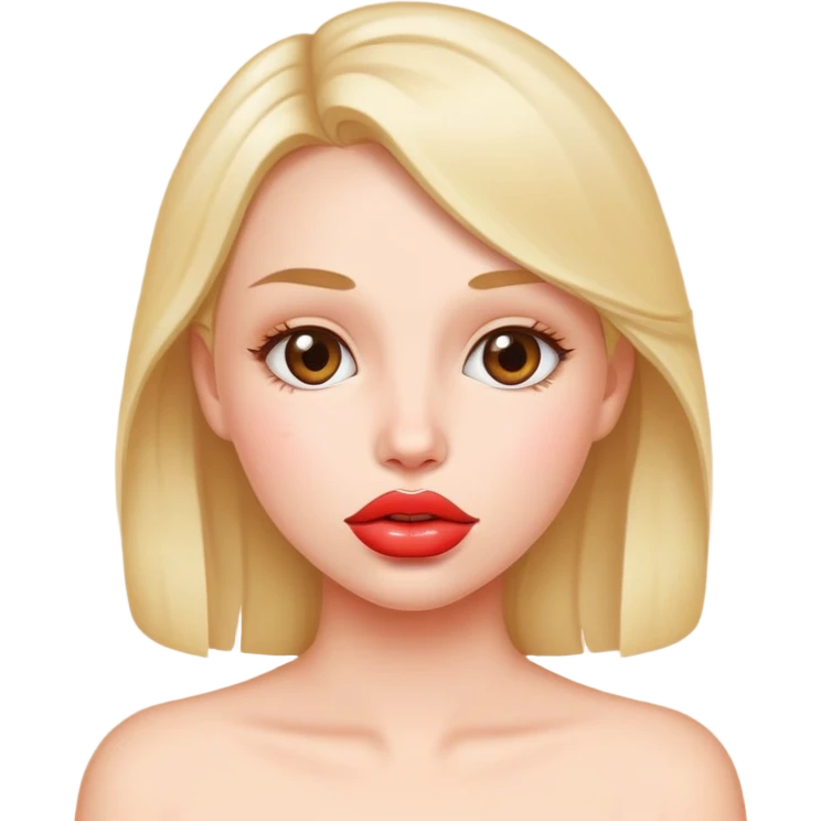 Sleeping girl with cum on her lips  emoji