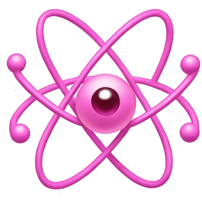 pink physics atom pictogram emoji