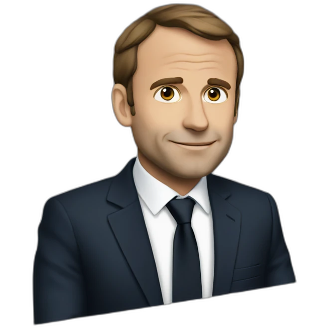 Macron travelling emoji