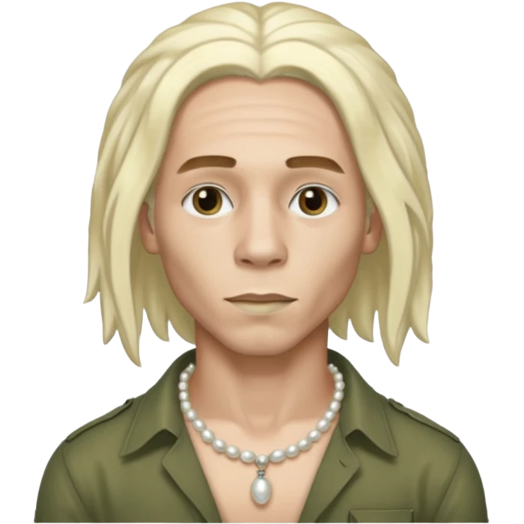  Male bob marley inspired hair platinum blonde with pearls makeup emoji