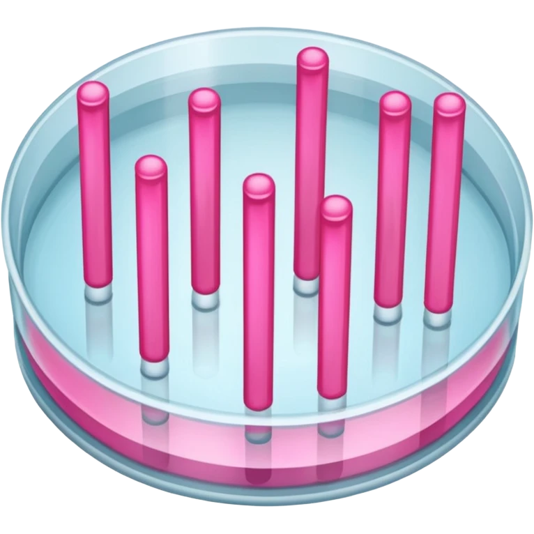 placa de petry com bastoes rosas emoji