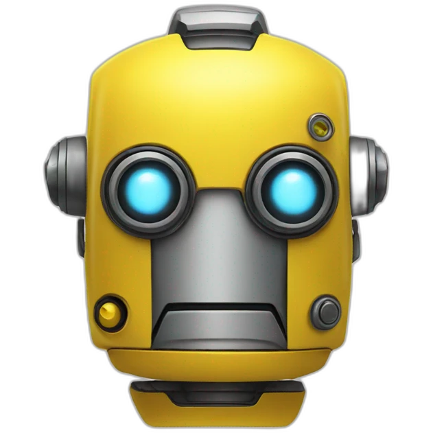 yellow robot head emoji