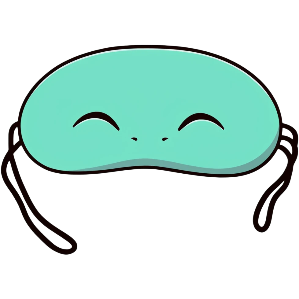 sleeping mask for eyes, sleep accessory emoji