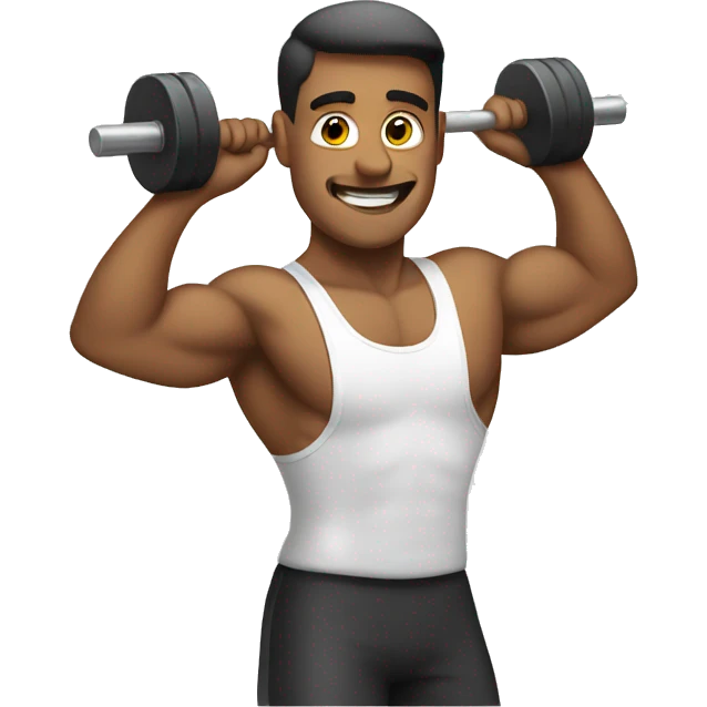 Man lifting weight emoji