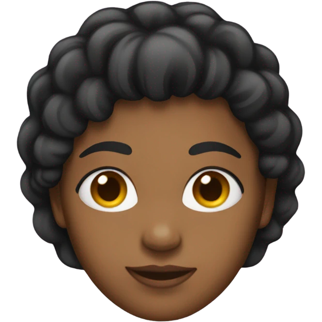 Pelo negro emoji