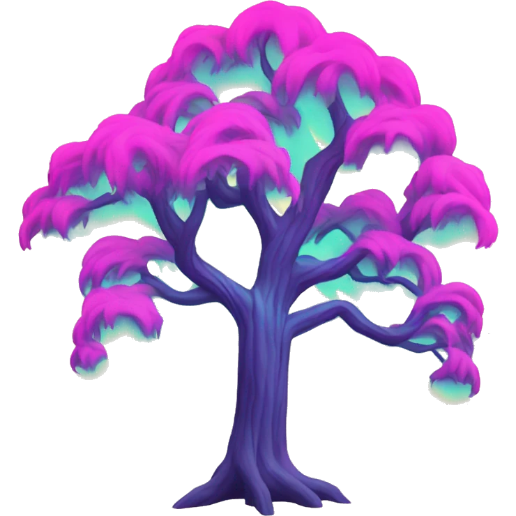 retro wave tree emoji