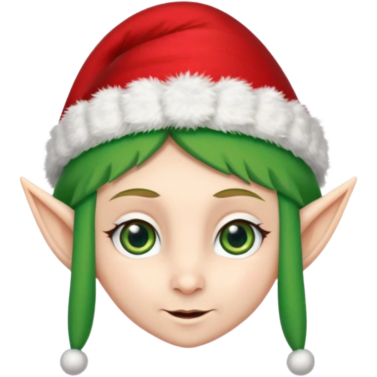 christmas elf head emoji