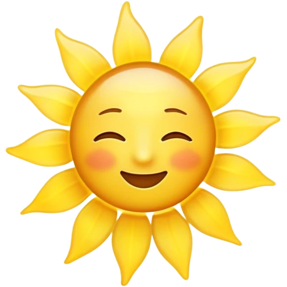Cinematic Realistic Sunshine Emoji, Warm and golden, with soft rays of light streaming down from a bright, glowing sun. The golden hue bathes the world in warmth, uplifting the spirit and bringing a sense of joy and radiance. Soft glowing outline, capturing the essence of happiness, warmth, and light in a beautiful sunny day! emoji