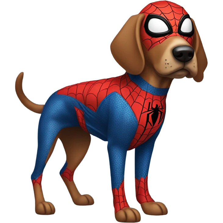 DOG in full SPIDER MAN emoji