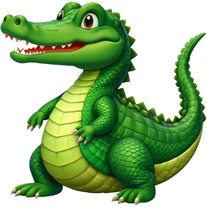 Aligator wearing muslim hat emoji