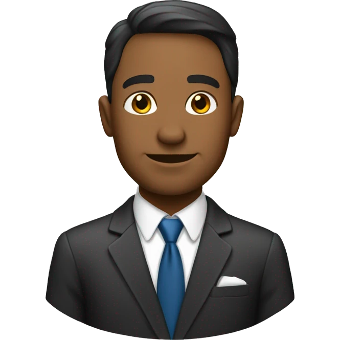 business man ayant une idée emoji