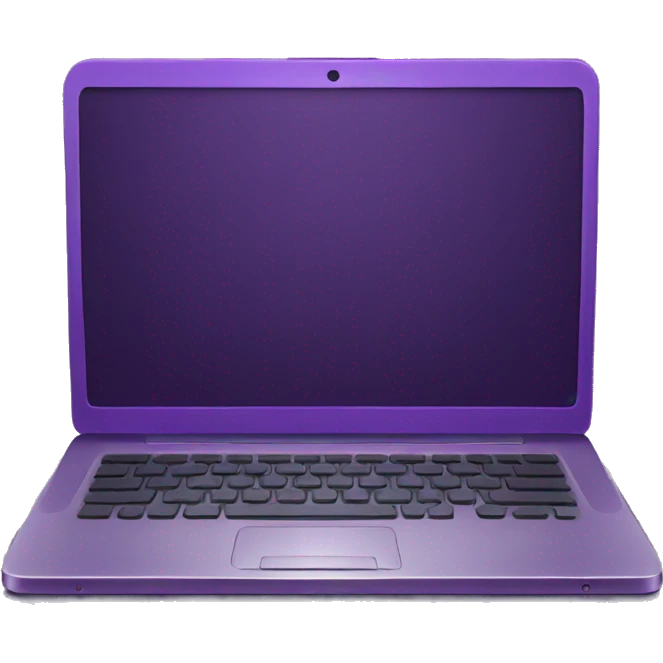 laptop dark purple emoji