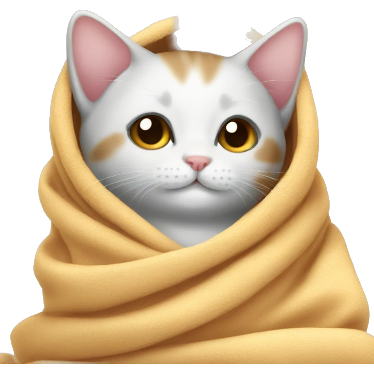 Kitten in a blanket  emoji