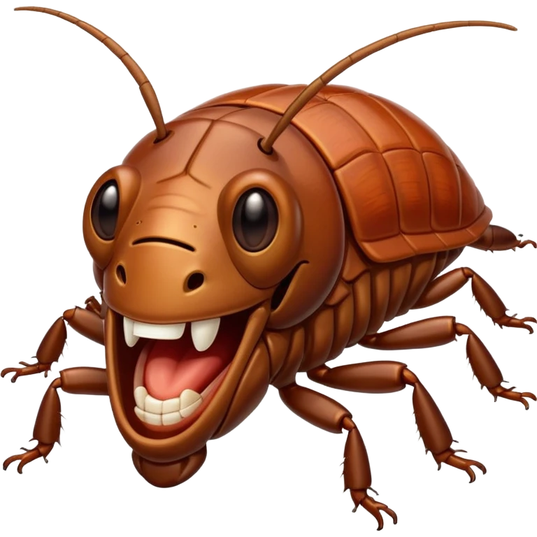 Laughing cockroach  emoji
